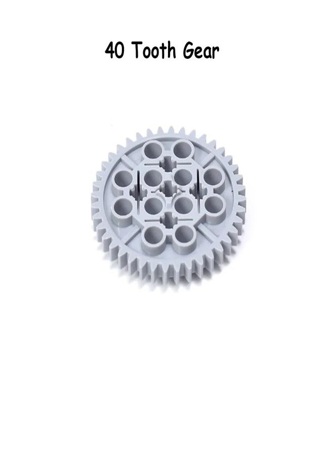 Sparkleiot 16PCS MOC Technical Gears Pack Compatible with Stnadard Building Block Assortment Kit 8/16/24/40 Tooth Gear - Image 2